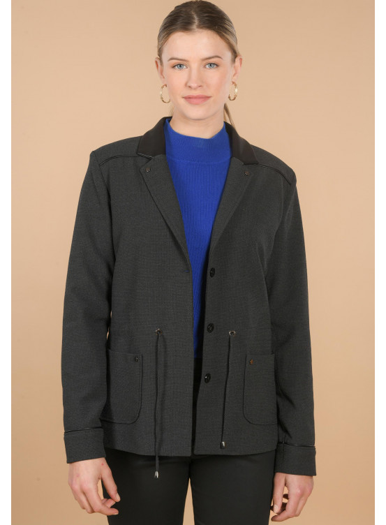 ABAYA - VESTE - ANTHRACITE - Un Jour Ailleurs
