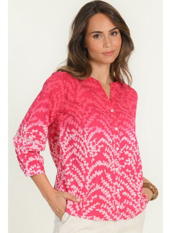 DILOU - CHEMISE - FRAMBOISE - Un Jour Ailleurs