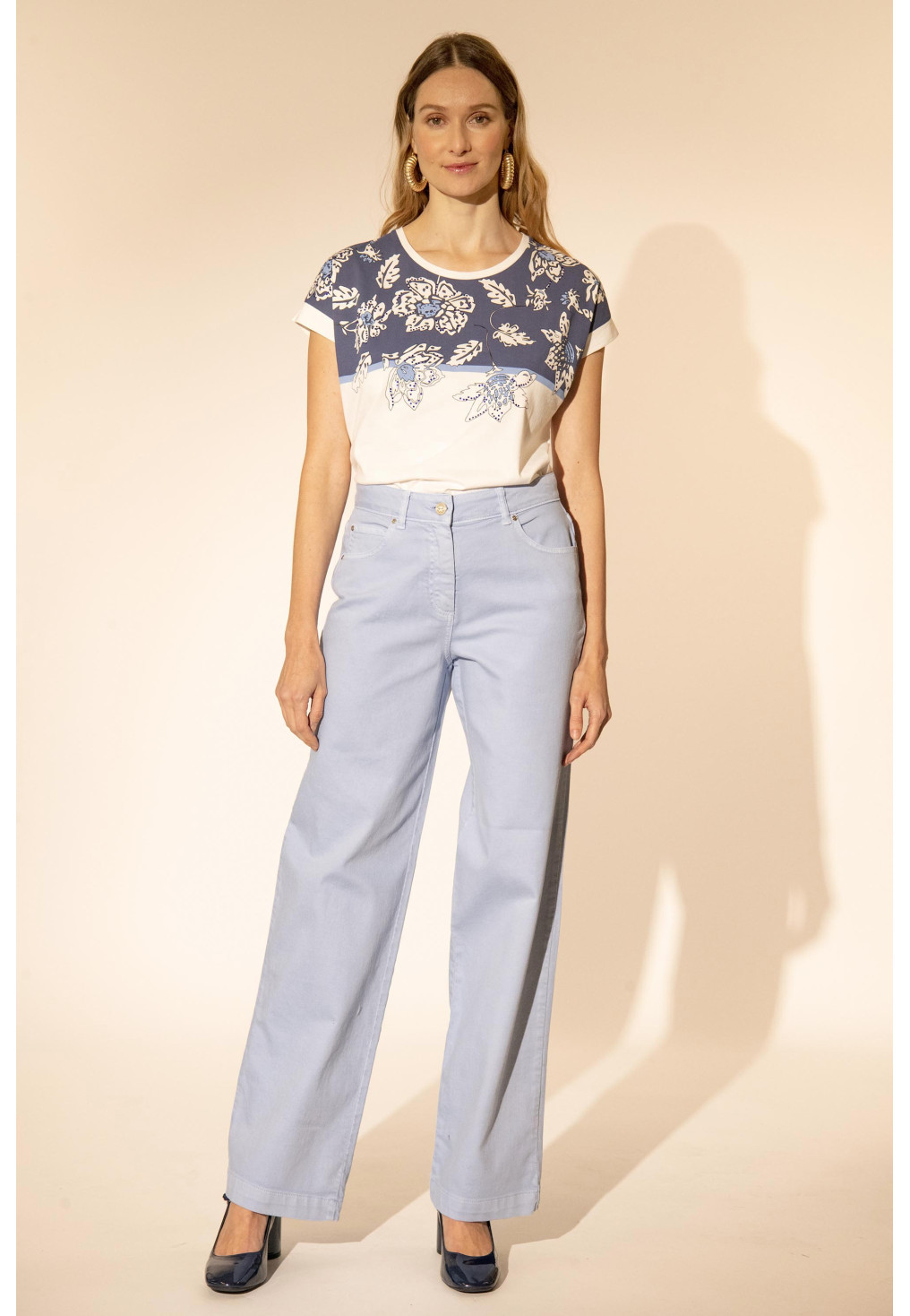 PANTALON LARGE - CIEL - GIGLY