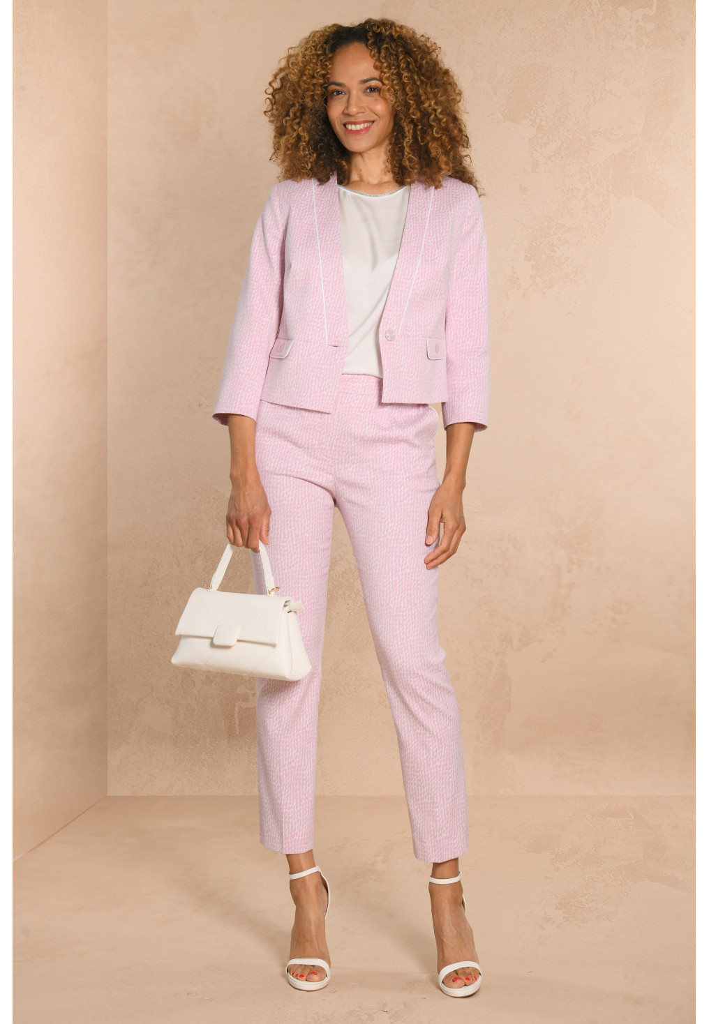 PANTALON 7/8 eme - LAVANDE - DALMATIEN