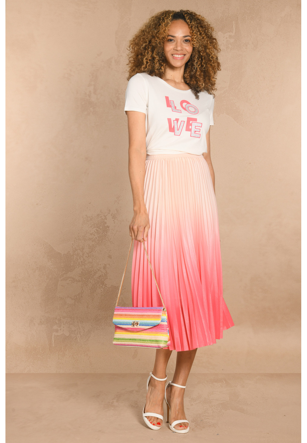 JUPE - LOTUS/CAPPUCINE - GABADINE - Un Jour Ailleurs