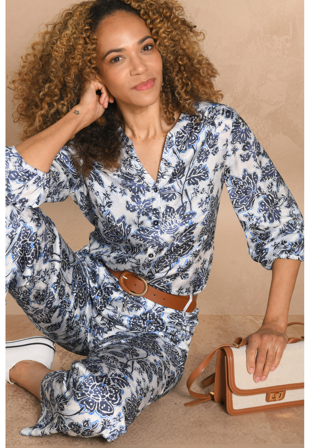 CHEMISE - NAVY - GEMINY - Un Jour Ailleurs