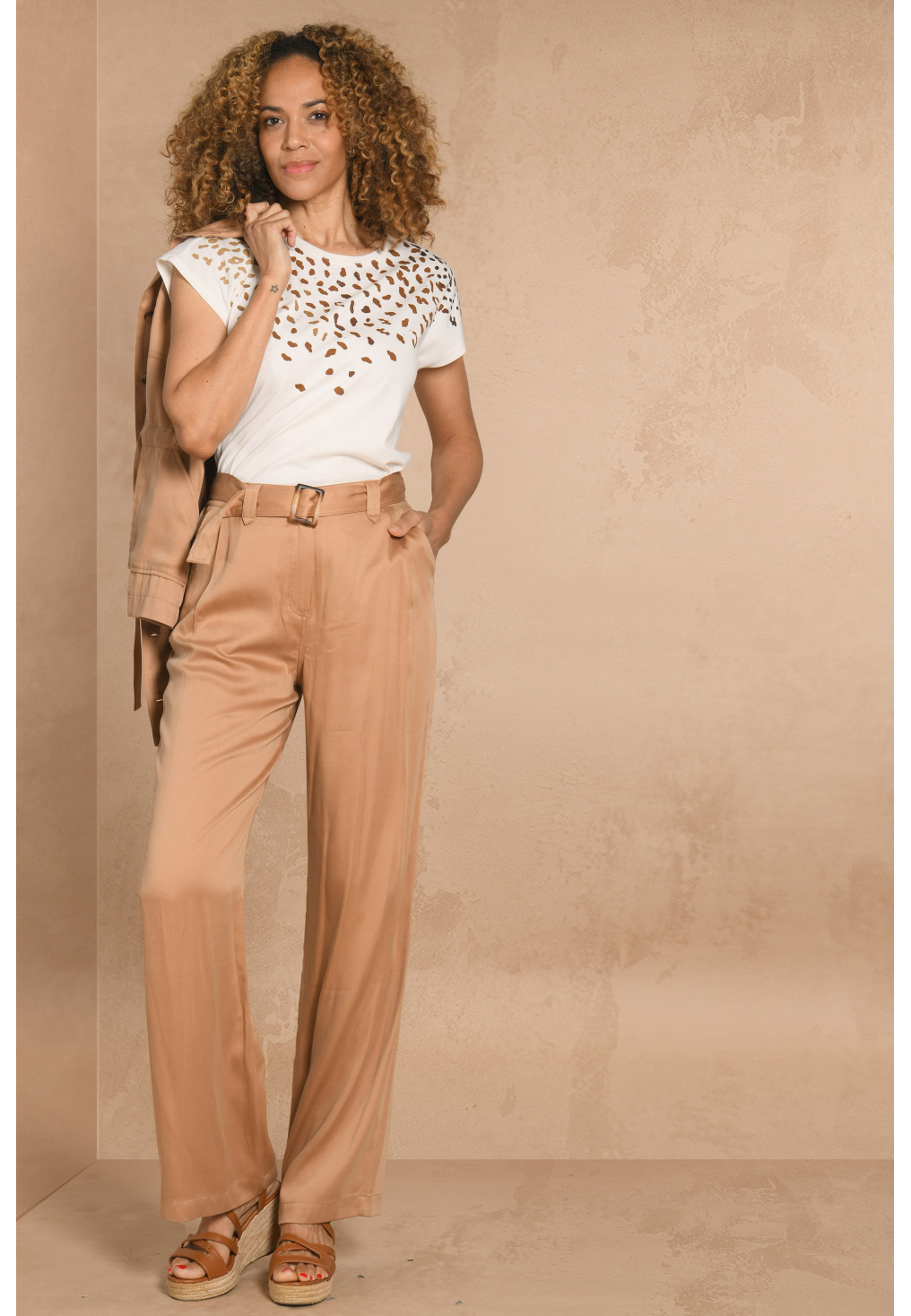 PANTALON - SAFRAN - GIULIO - Un Jour Ailleurs