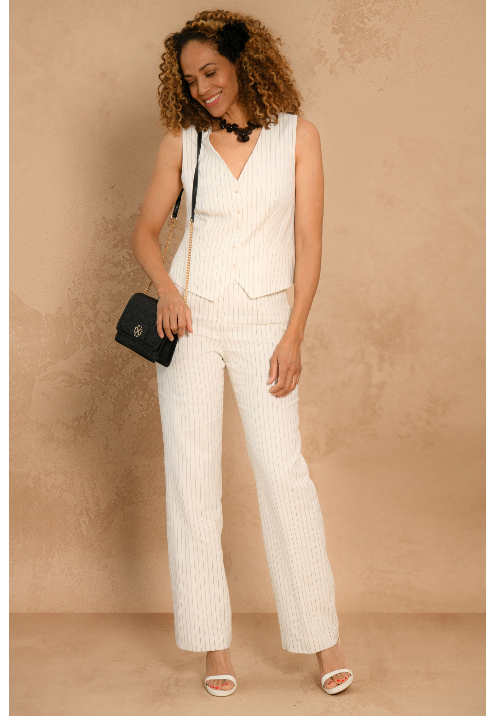 PANTALON - OFF WHITE - GALYLE - Un Jour Ailleurs
