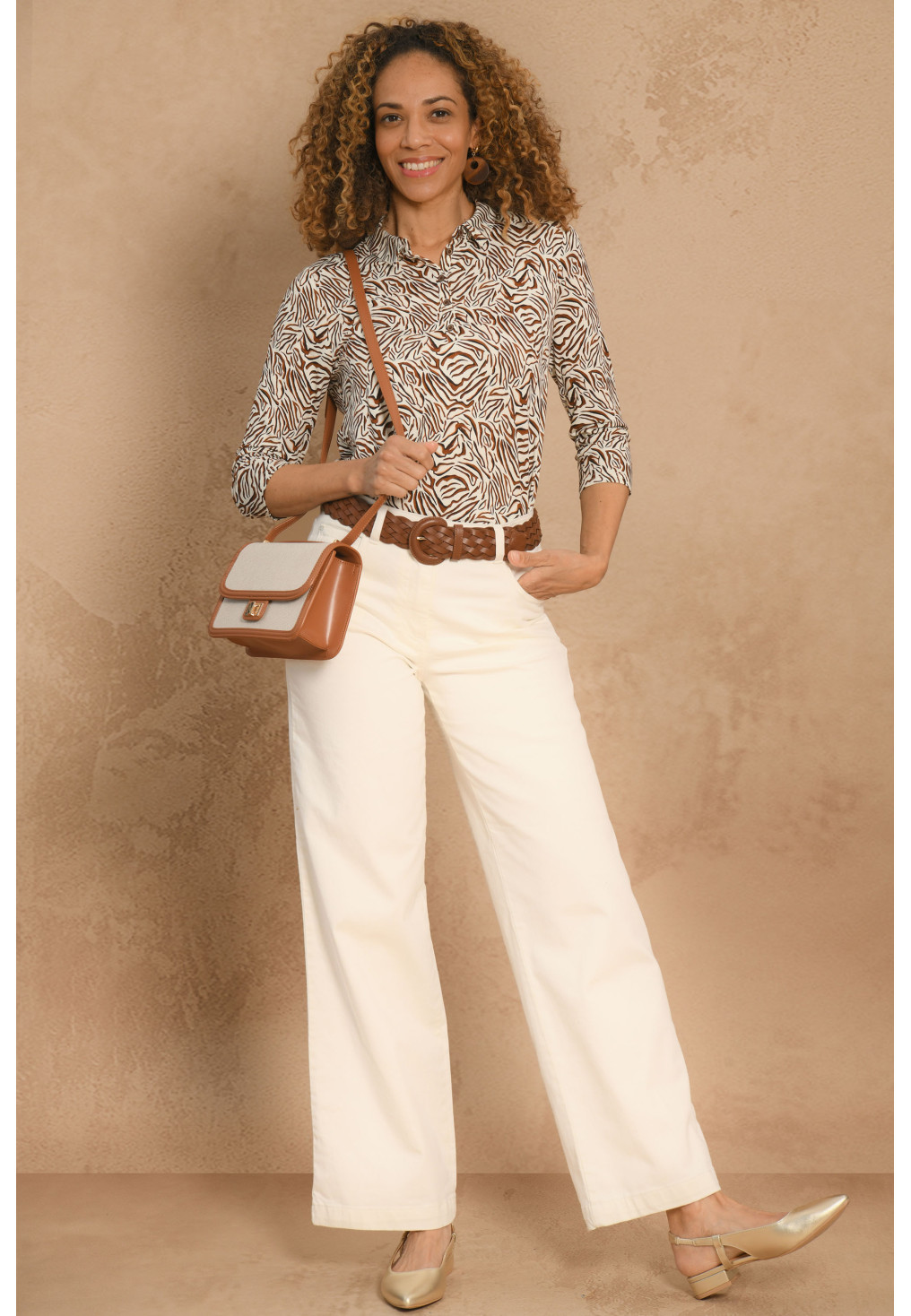 PANTALON LARGE - OFF WHITE - GIGLY