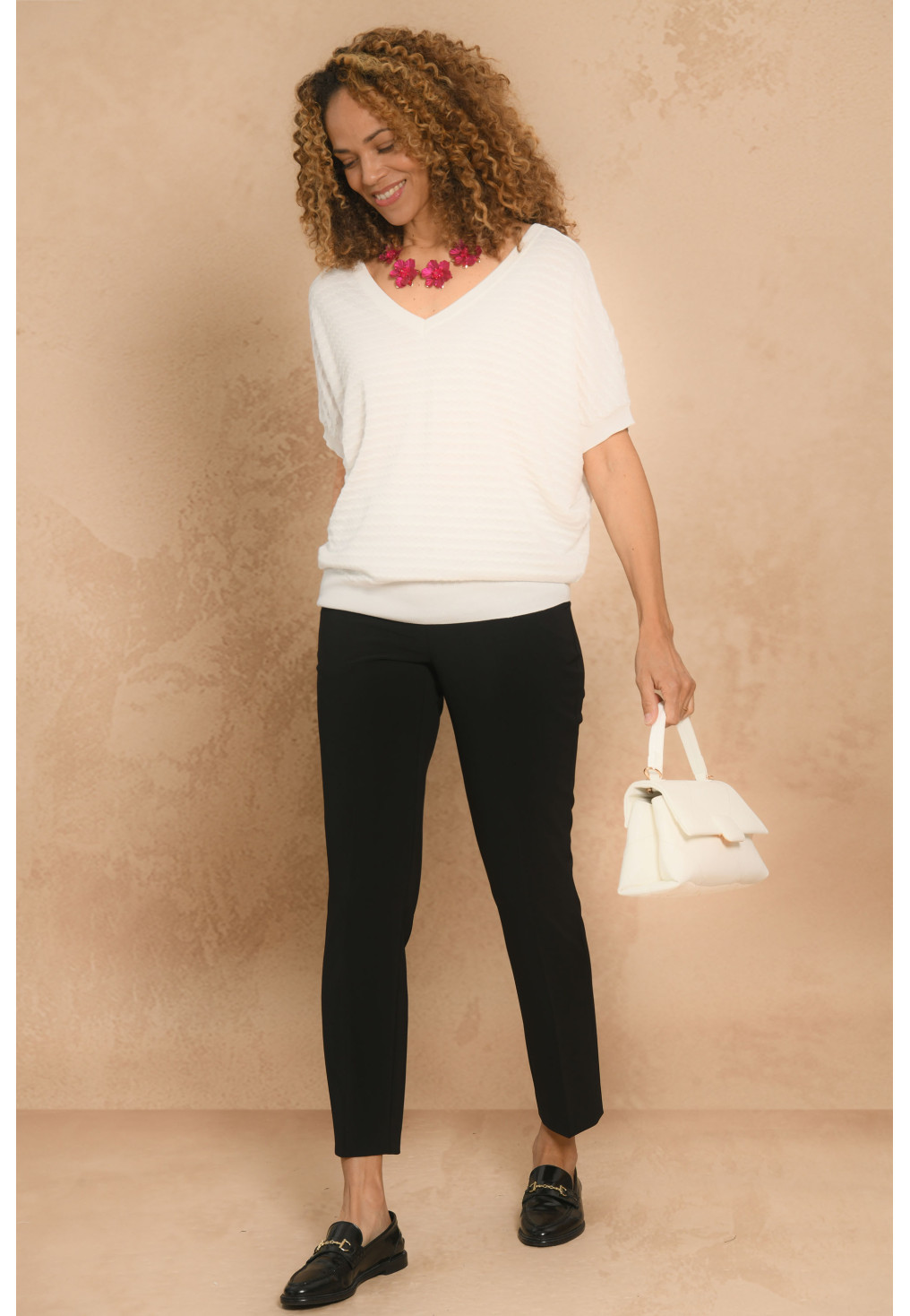 PANTALON 7/8EME - NOIR - GALUCHAT - Un Jour Ailleurs