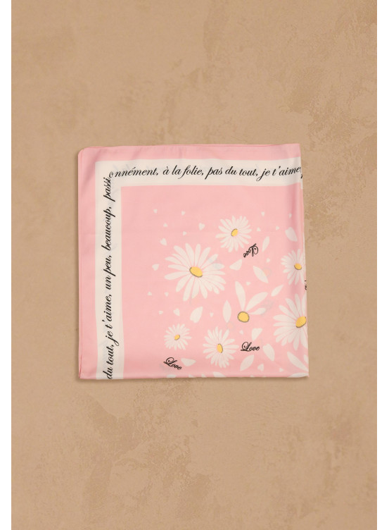 FOULARD CARRÉ - PINK - GALYLO - Un Jour Ailleurs