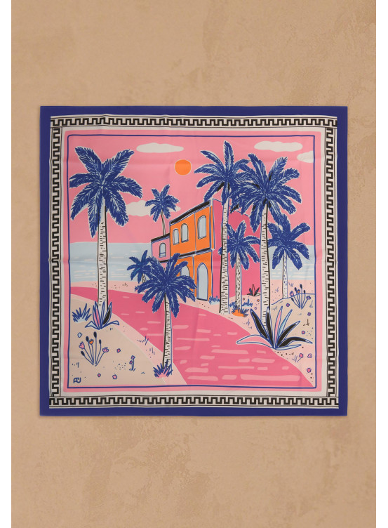 FOULARD CARRÉ - ROYAL - GAMALFI - Un Jour Ailleurs