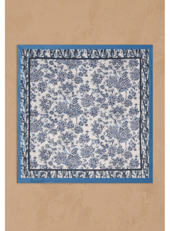 FOULARD CARRÉ - MARINE - GUACOME - Un Jour Ailleurs