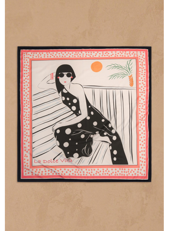 FOULARD CARRÉ - OW - GUADALUPE - Un Jour Ailleurs