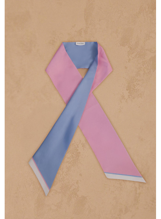 FOULARD CRAVATE - AZALÉE/AUSTRAL - GAVOTE - Un Jour Ailleurs