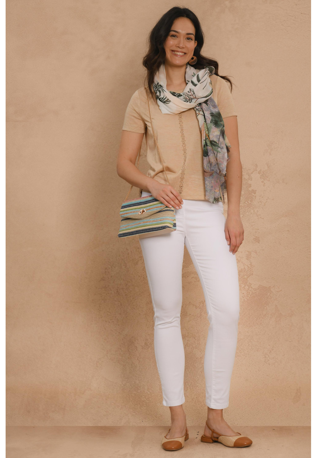 PANTALON 7/8E - BLANC - GAKAYA - Un Jour Ailleurs