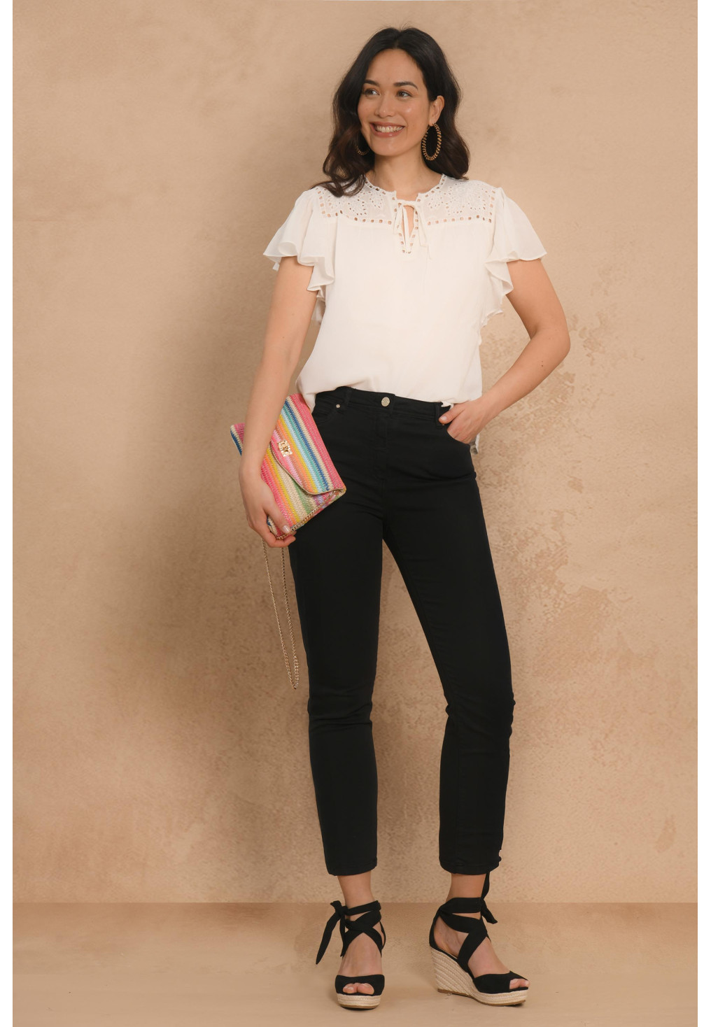 PANTALON 7/8E - NOIR - GAKAYA