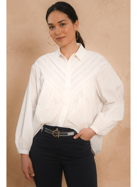 CHEMISE - OFF WHITE - GRIOTTO - Un Jour Ailleurs