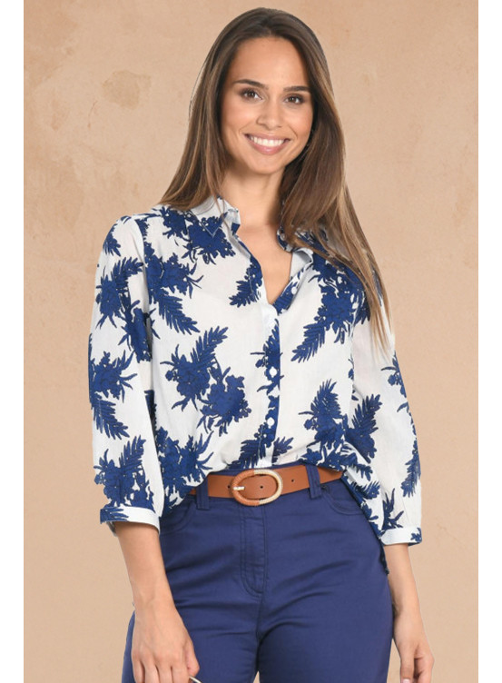 DOMONT - CHEMISE - NAVY - Un Jour Ailleurs