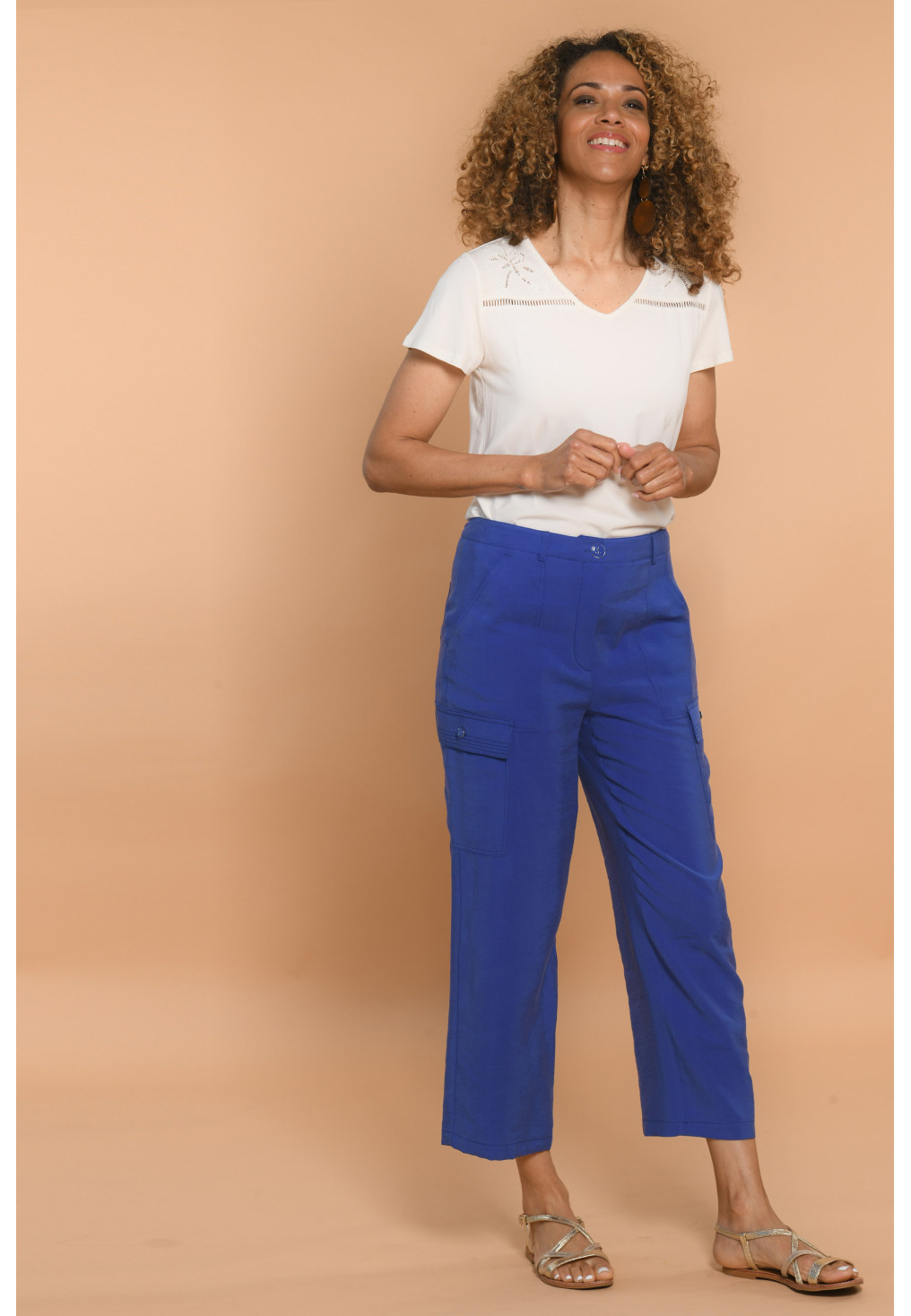 PANTALON - BLEU - DALIDA