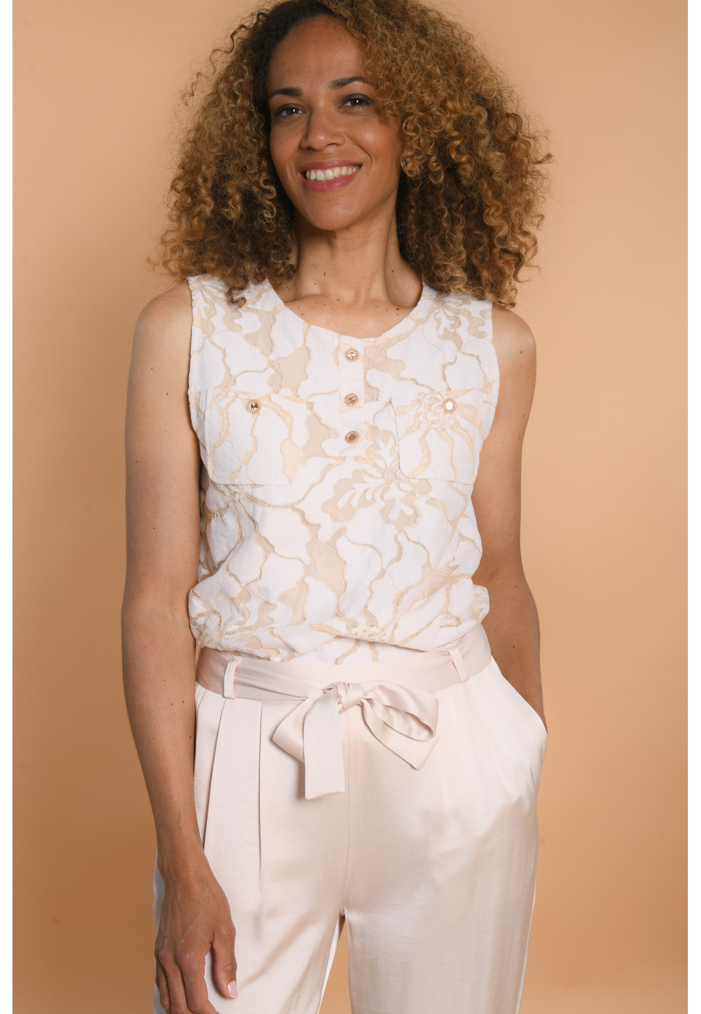 TOP - CREME - GARGANELLI