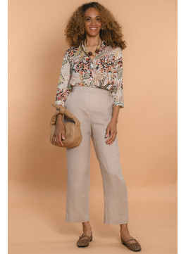 PANTALON 100% LIN - SESAME - GARY - Un Jour Ailleurs