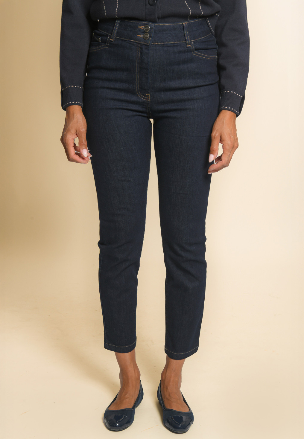 JEANS SLIM 7/8E - JANELO - BRUT - Un Jour Ailleurs