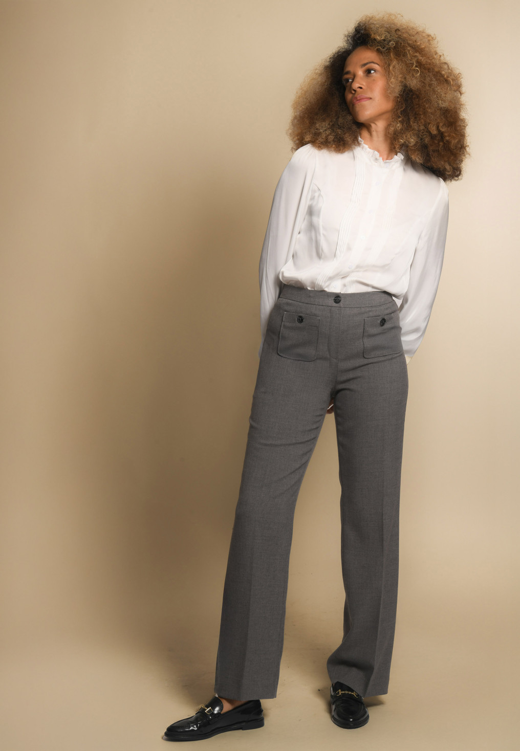 PANTALON LONG - FUDJI - ACIER - Un Jour Ailleurs