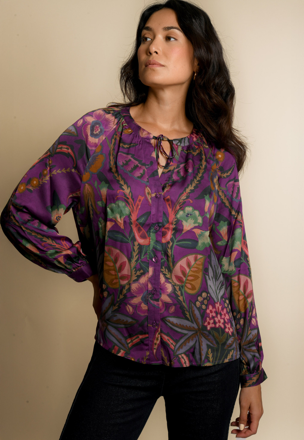 CHEMISE - JOANNA - VIOLET - Un Jour Ailleurs