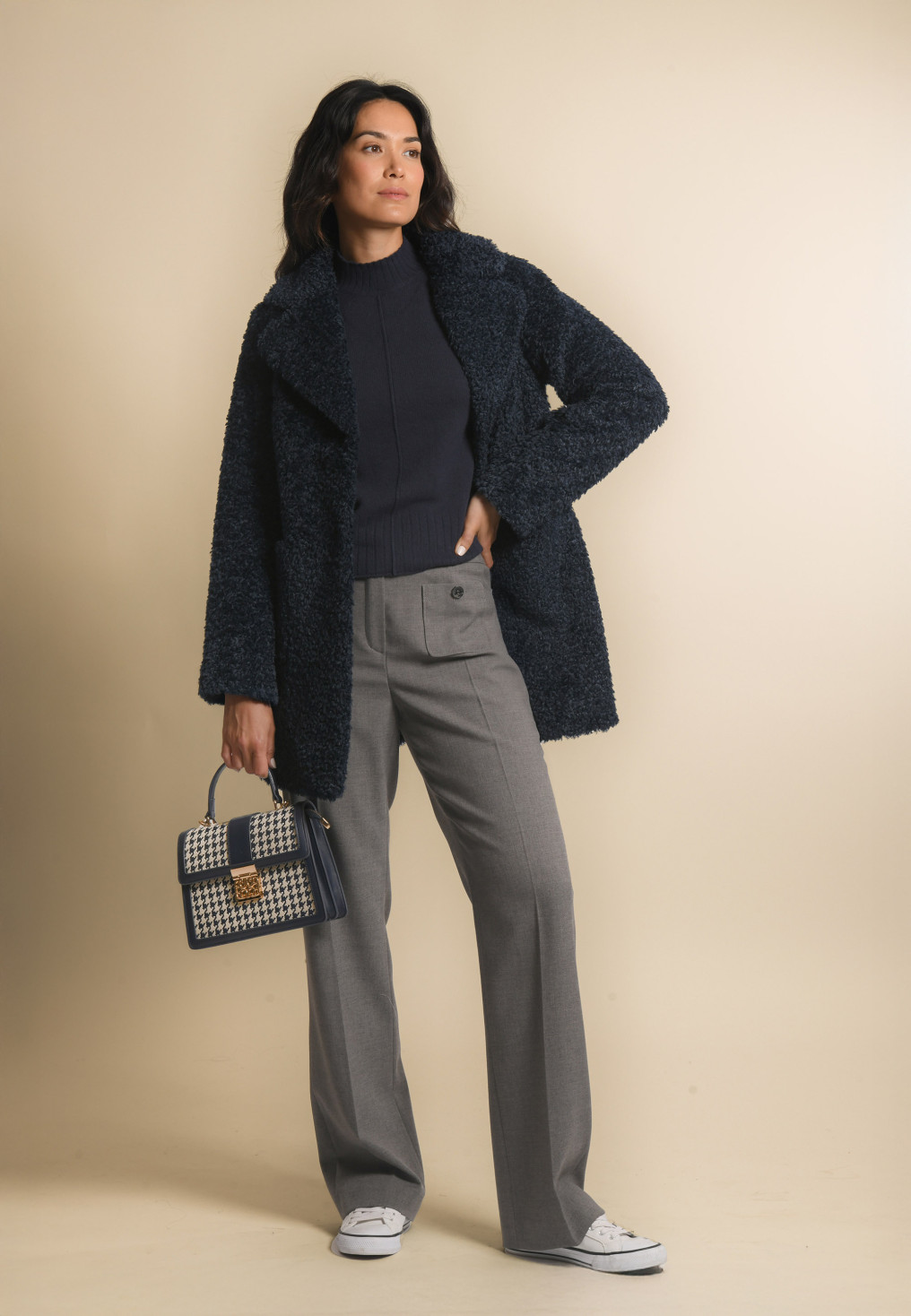 MANTEAU - JAYAKA - NAVY - Un Jour Ailleurs