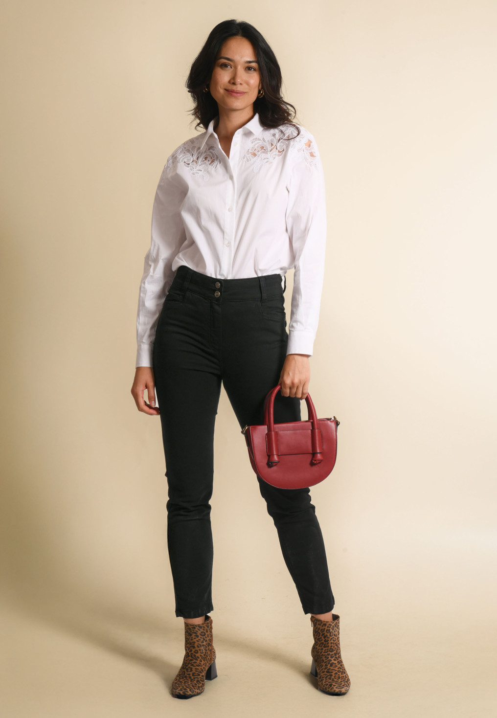 PANTALON 7/8 EME - JANIKA - NOIR - Un Jour Ailleurs