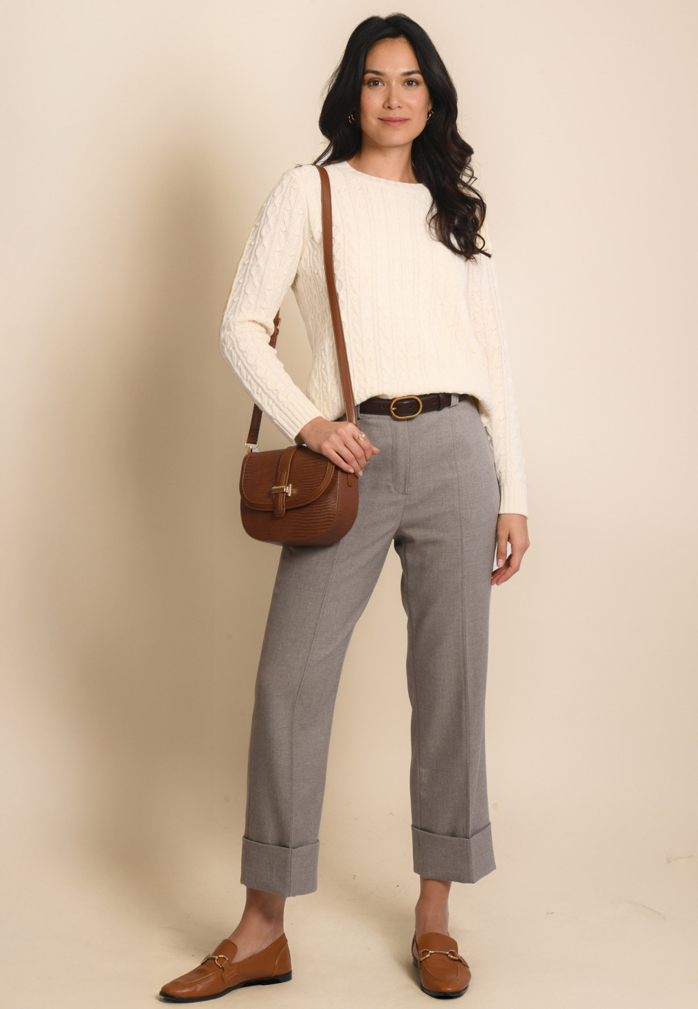 PANTALON - FEENA - TAUPE - Un Jour Ailleurs