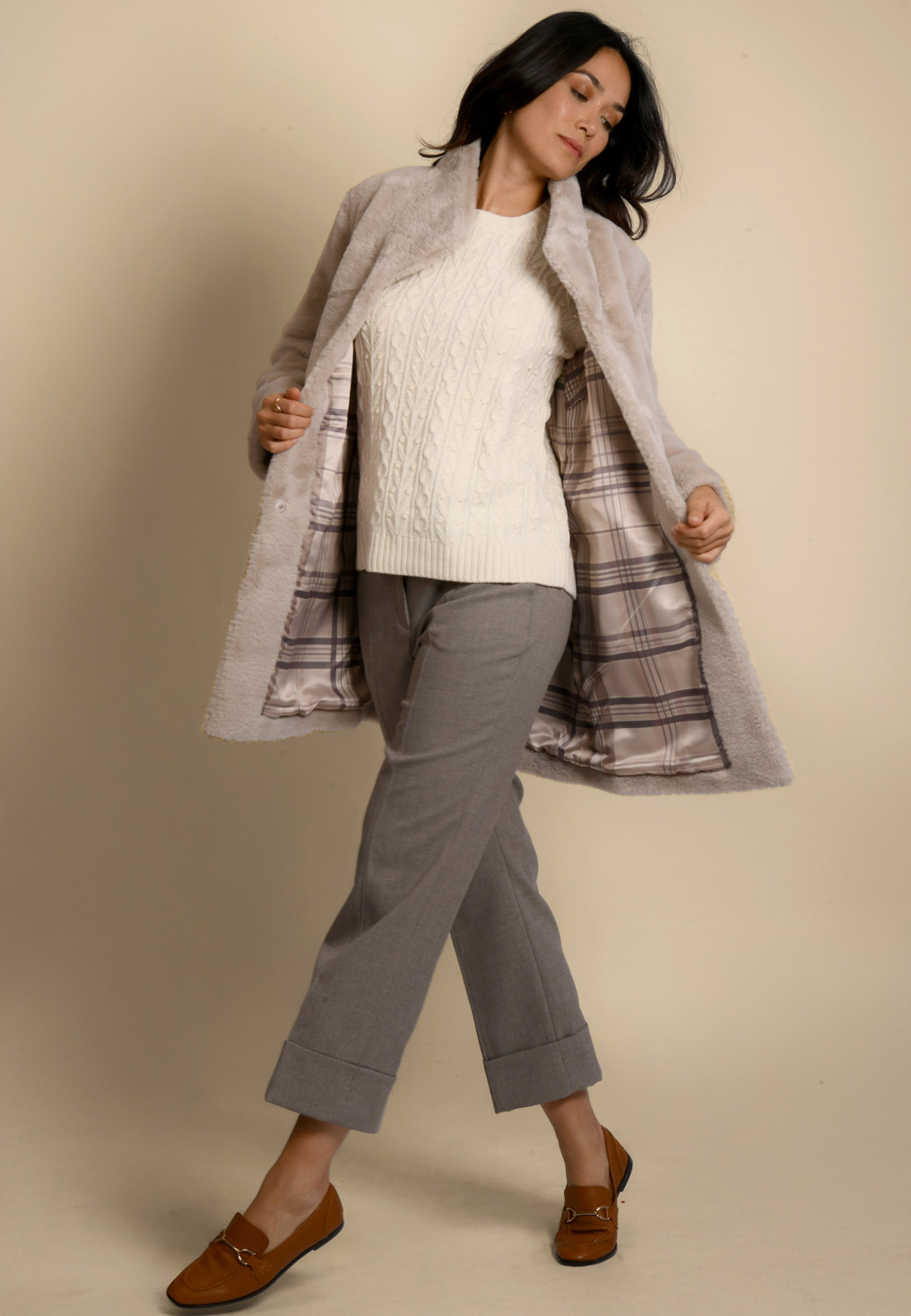 MANTEAU - JANUS - CREAM