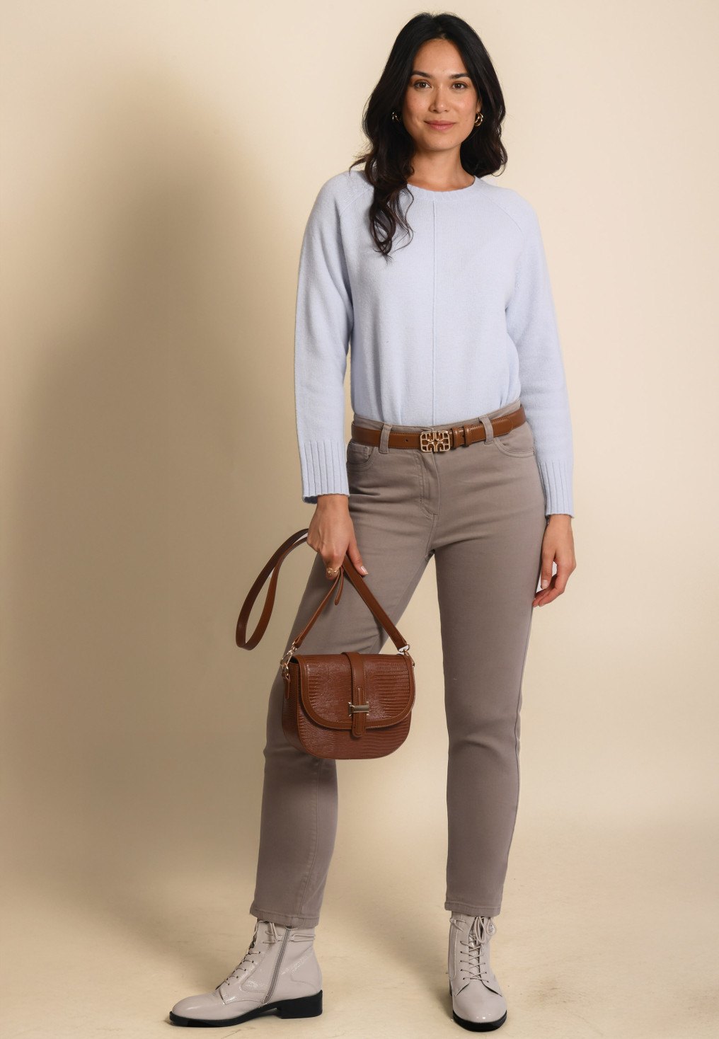 JEANS - JANIQUE - TAUPE - Un Jour Ailleurs