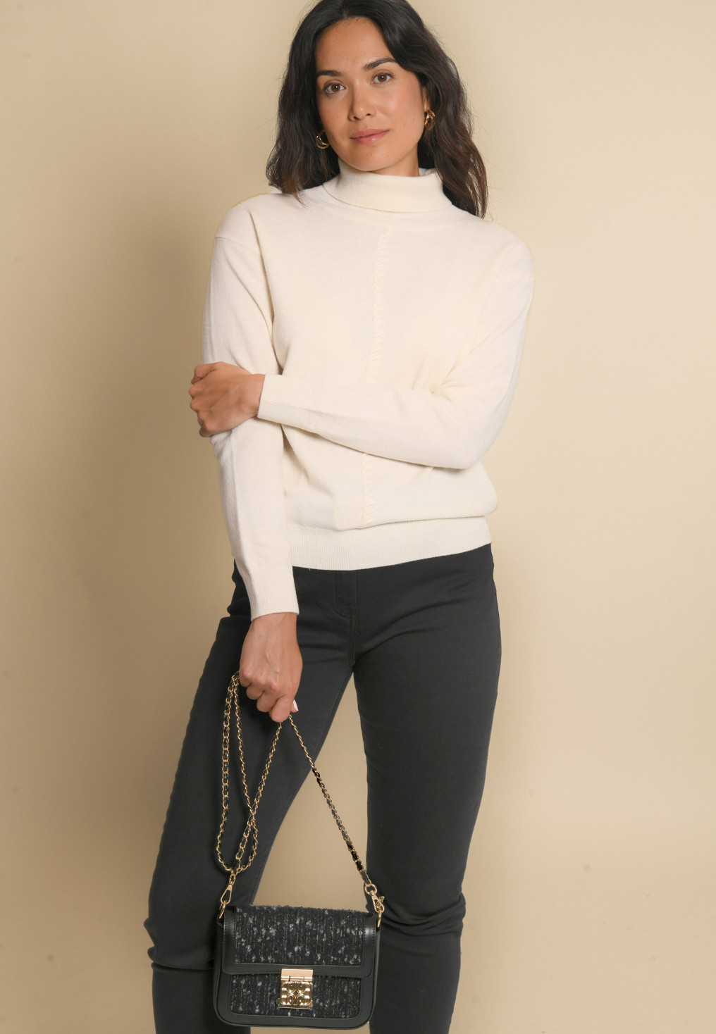 PULL 100 % LAINE - JAX - OFF WHITE - Un Jour Ailleurs