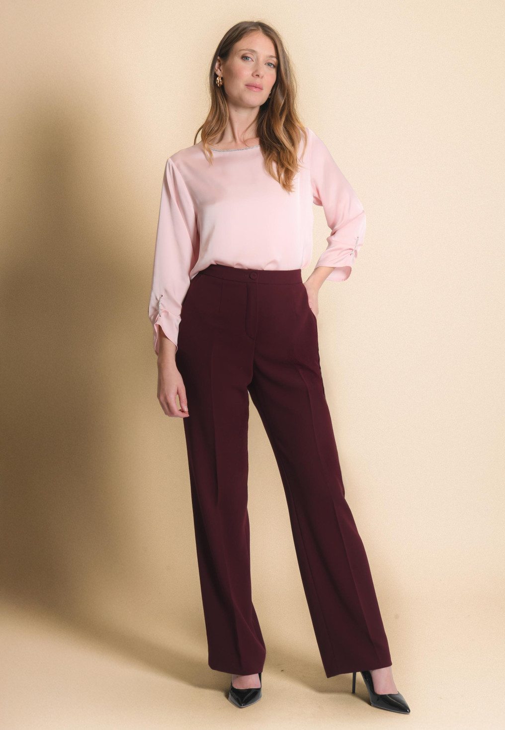 pantalon - JENOVA - BORDEAUX
