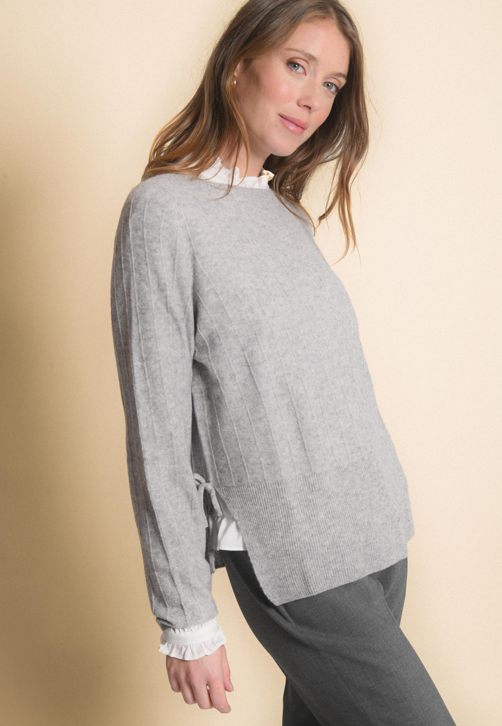 PULL 100% LAINE - JOCELYNE - PERLE