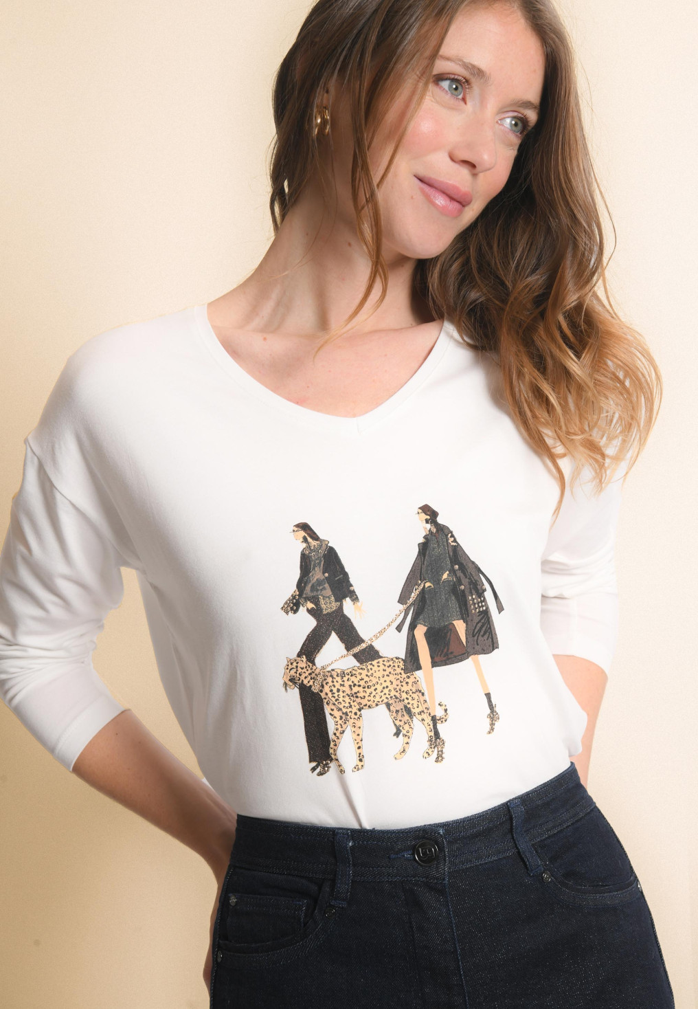 T-SHIRT - JAKANDA - OFF WHITE - Un Jour Ailleurs