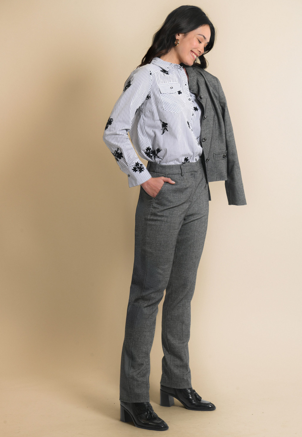 PANTALON - JENDAYA - NOIR - Un Jour Ailleurs