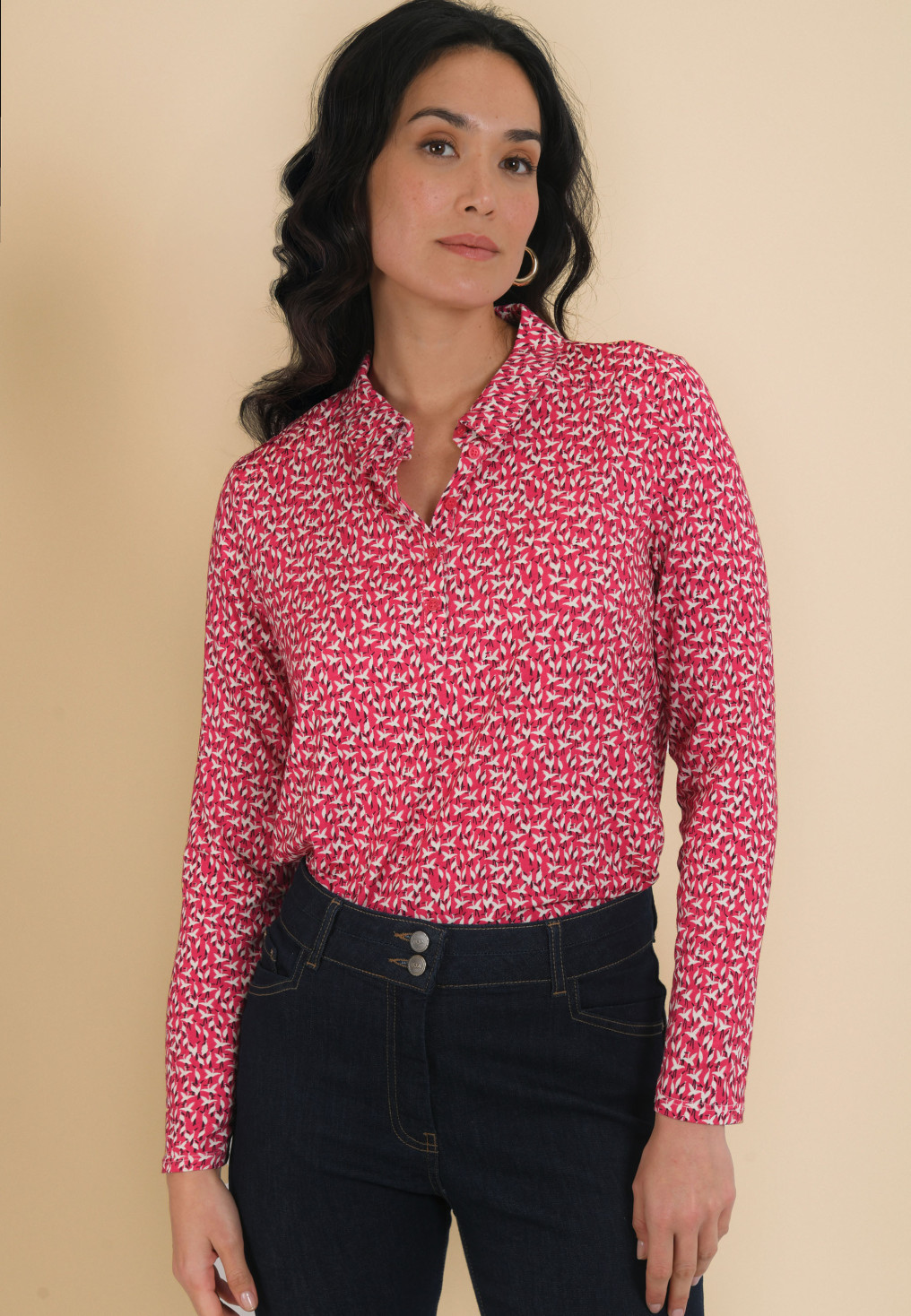T-SHIRT - JOSIE - FRAISE - Un Jour Ailleurs