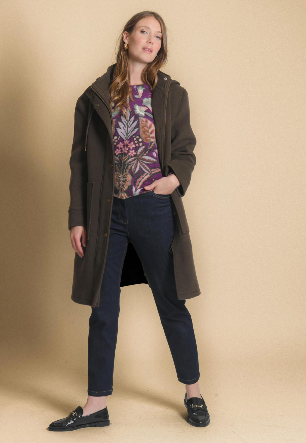 MANTEAU LAINE LYOCELL - JIPSY - BRONZE - Un Jour Ailleurs