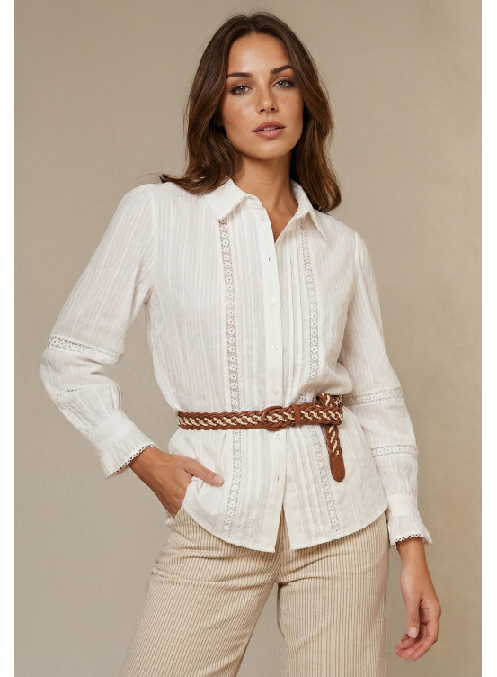 CHEMISE - LUCA - OFF WHITE - Un Jour Ailleurs