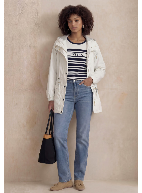 PARKA - LATOYA - OFF WHITE - Un Jour Ailleurs