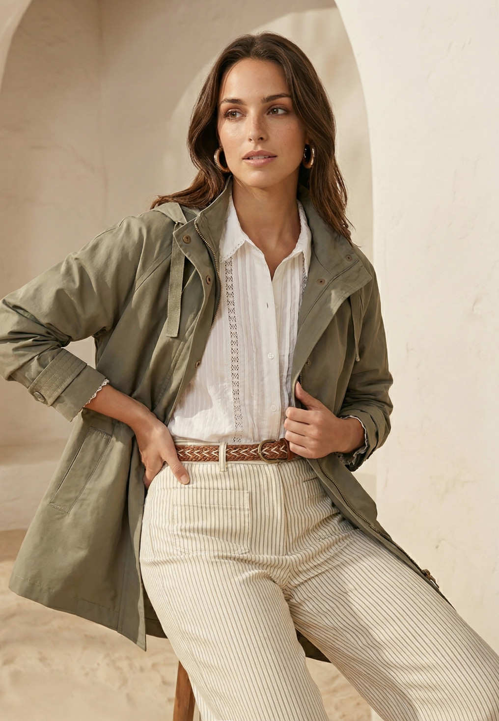 VESTE - LOUPPI - KAKI