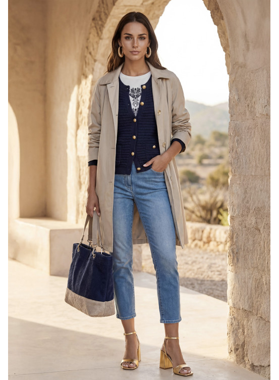 VESTE - LAURENE 2 - SABLE - Un Jour Ailleurs