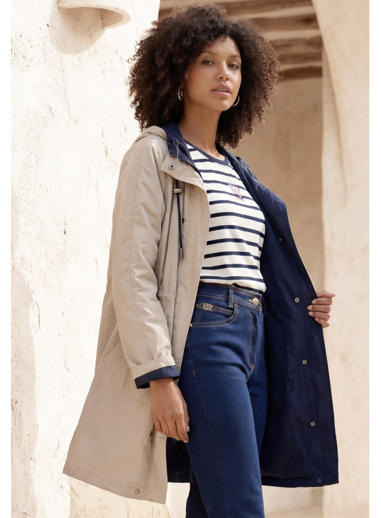PARKA - LOVE - NAVY - Un Jour Ailleurs