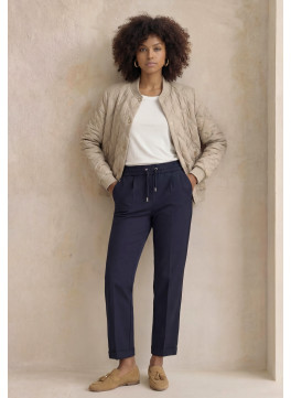 PANTALON - LINO - MARINE - Un Jour Ailleurs