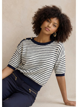 PULL MANCHE COURTE -...