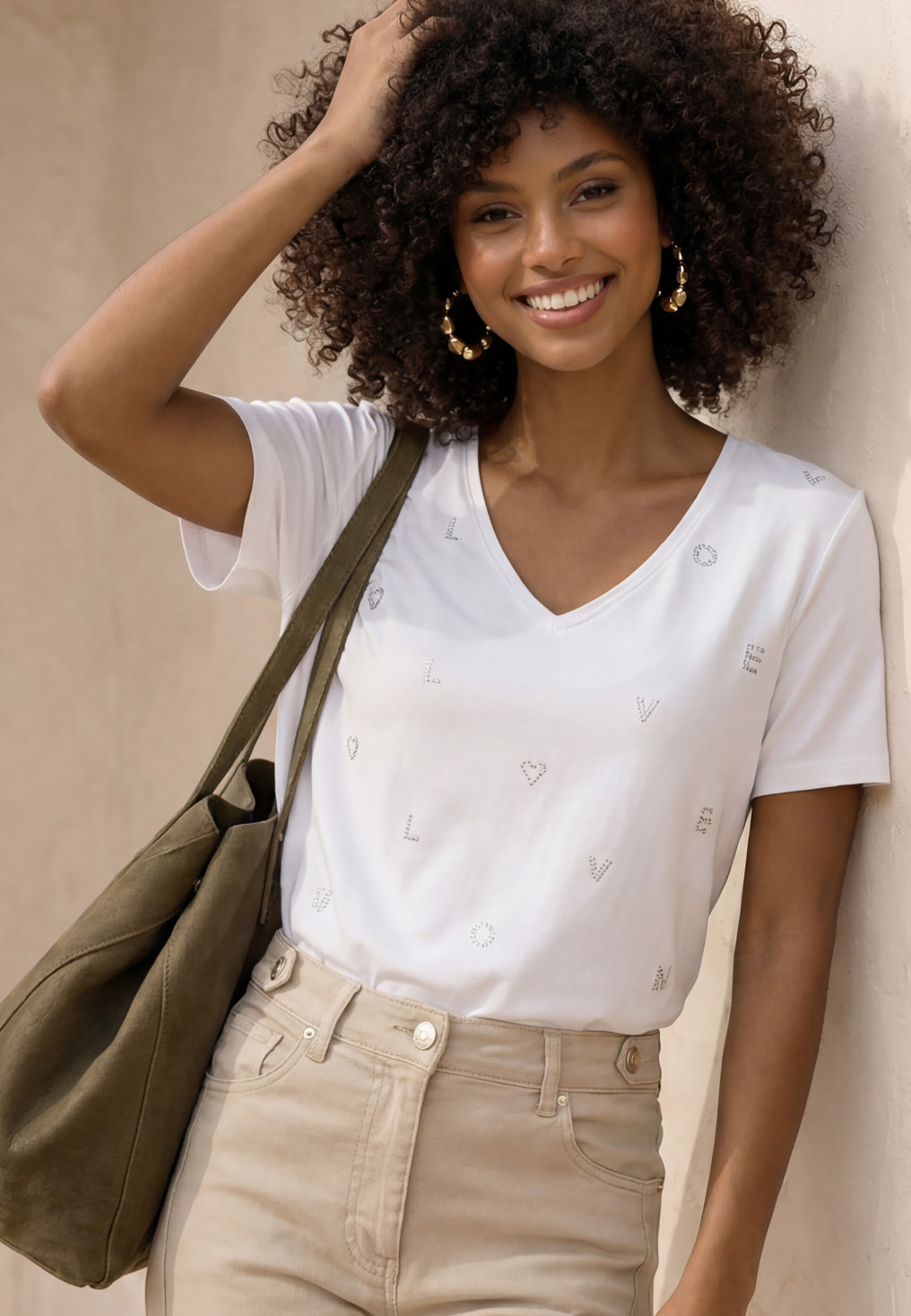 T-SHIRT - LETTRE - OFF WHITE - Un Jour Ailleurs