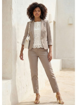 VESTE - LINDY - TAUPE - Un Jour Ailleurs