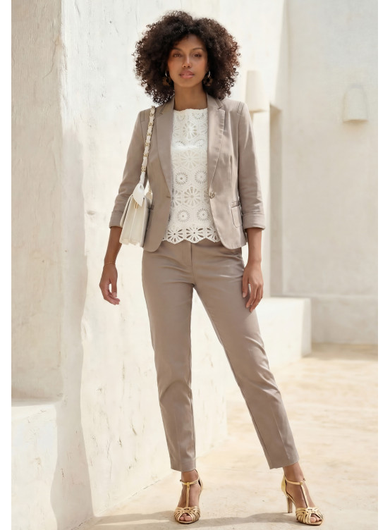 VESTE - LINDY - TAUPE - Un Jour Ailleurs