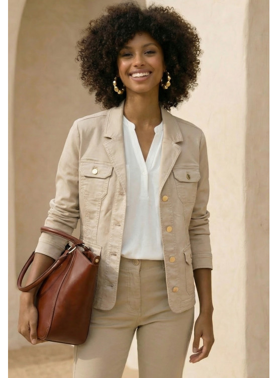 VESTE - LATINA - SABLE - Un Jour Ailleurs