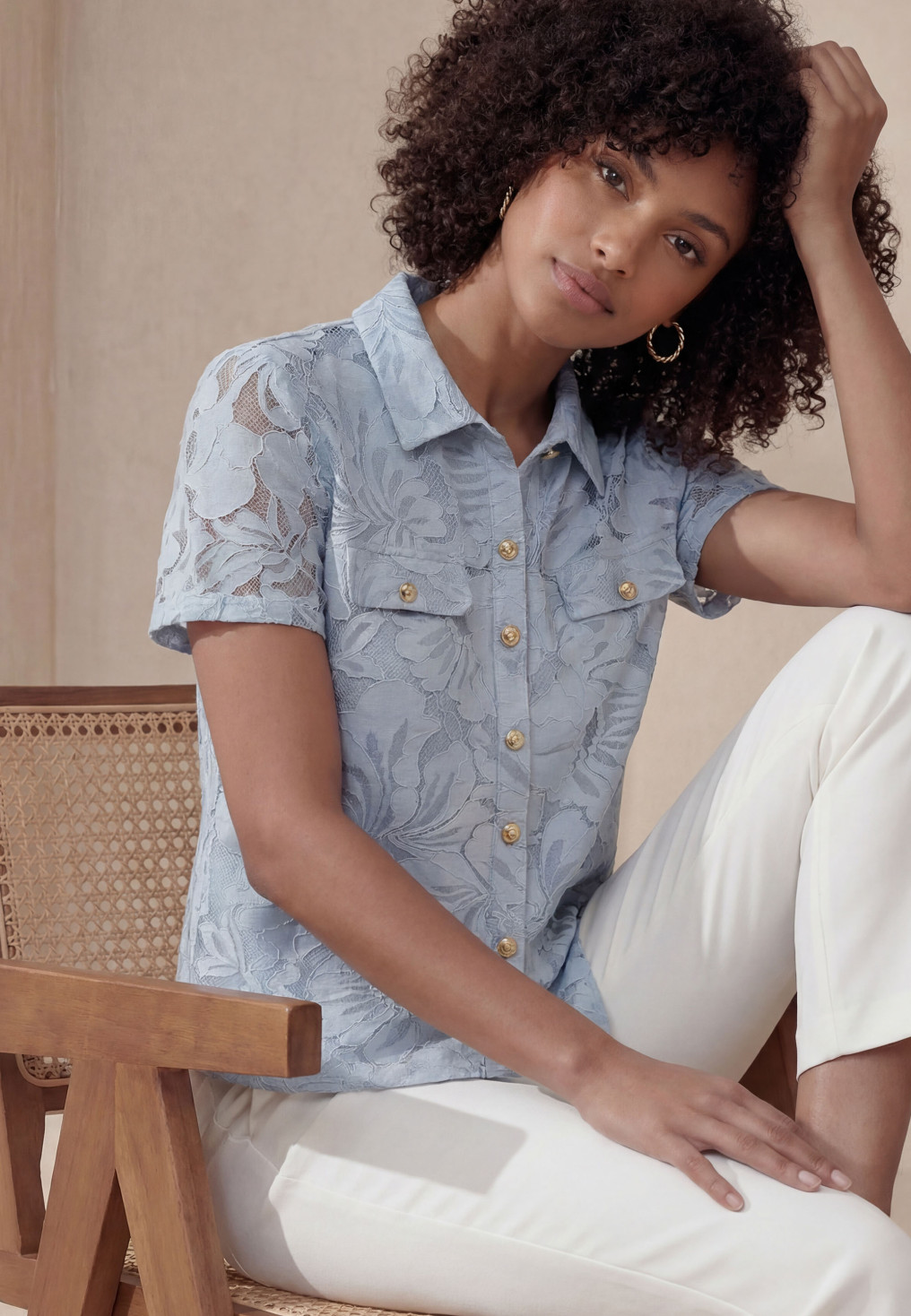 CHEMISE - LYLITA - SKY