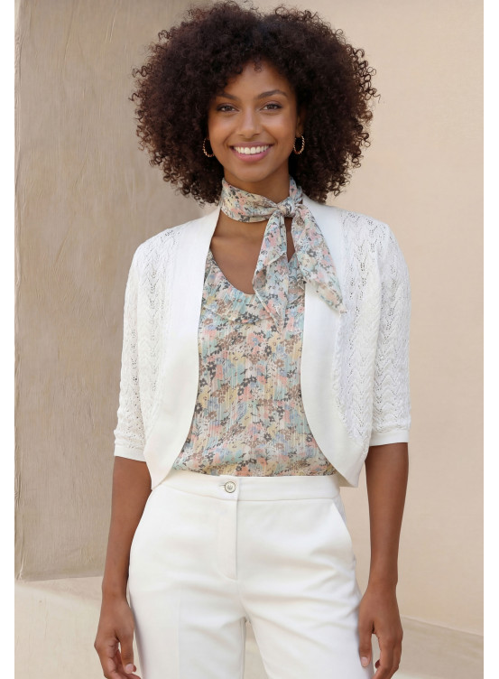 GILET 100% COTON - LAFAYETTE - OFF WHITE - Un Jour Ailleurs
